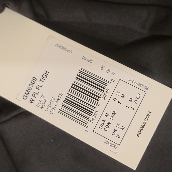 Fleece Aeroready Plain Tights - Picture 3 of 4